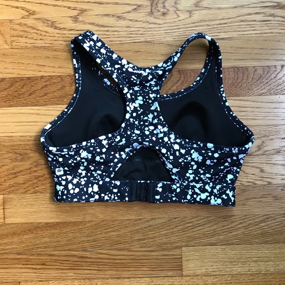 Sylvia Sports Bra, Black Paint - Picture 3 of 5